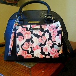 Steve Madden Handbag with Removable Shoulder Strap and Bonus Clutch Bag! NWT